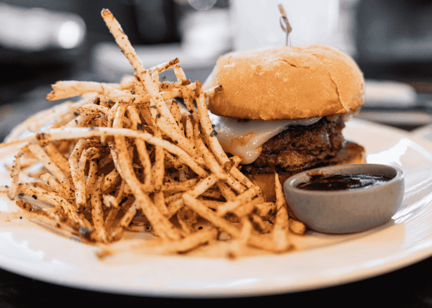Cheese Burger & Fries - Driven Steakhouse
