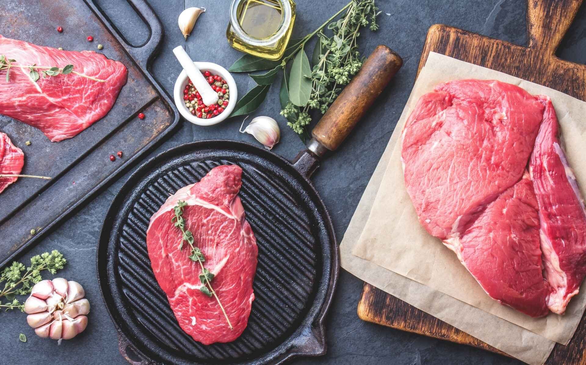 Raw Prime Steak Ready To Cook At Driven Steakhouse