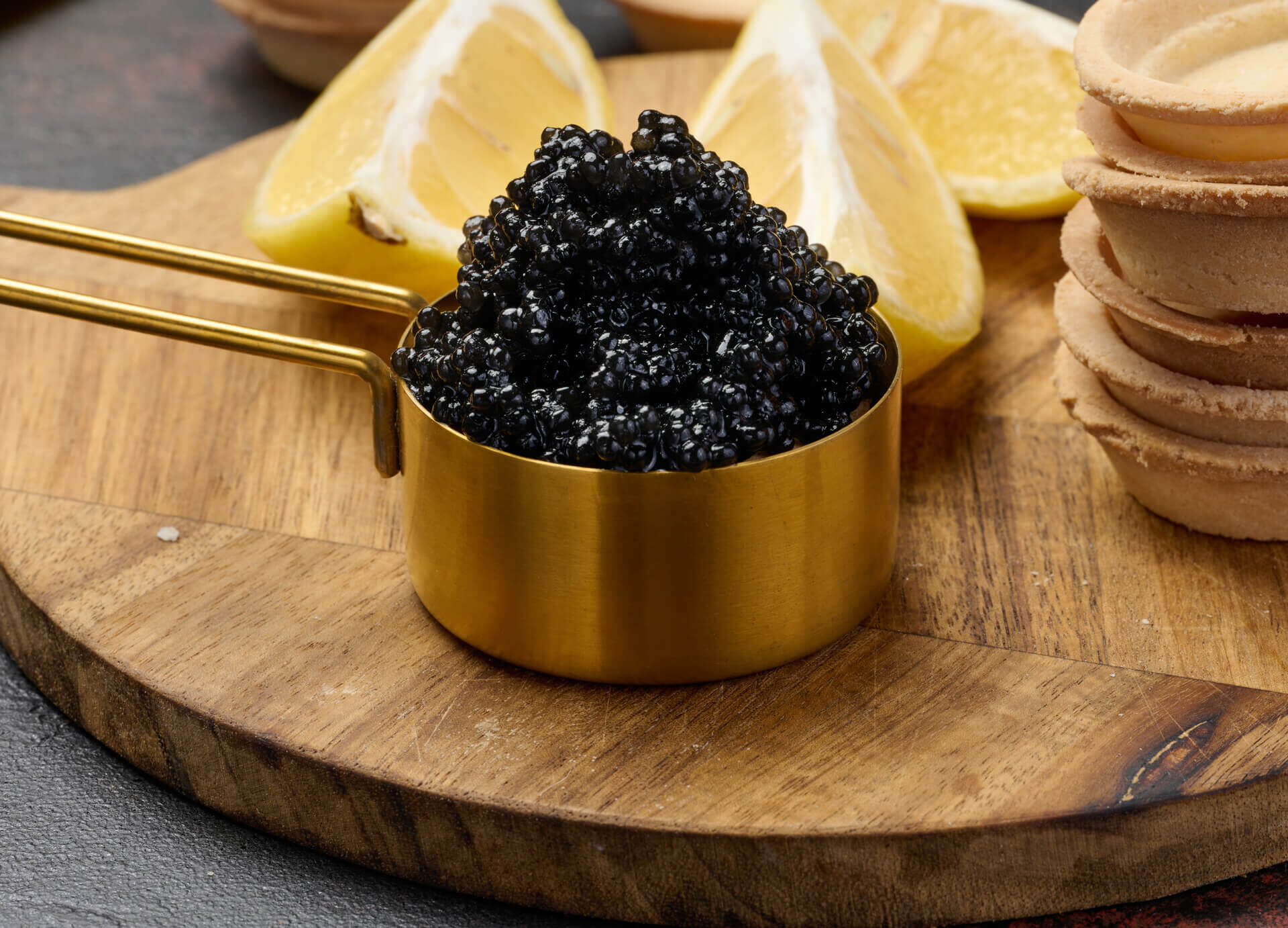 Caviar that can be paired with different kinds of drinks at Driven Steakhouse